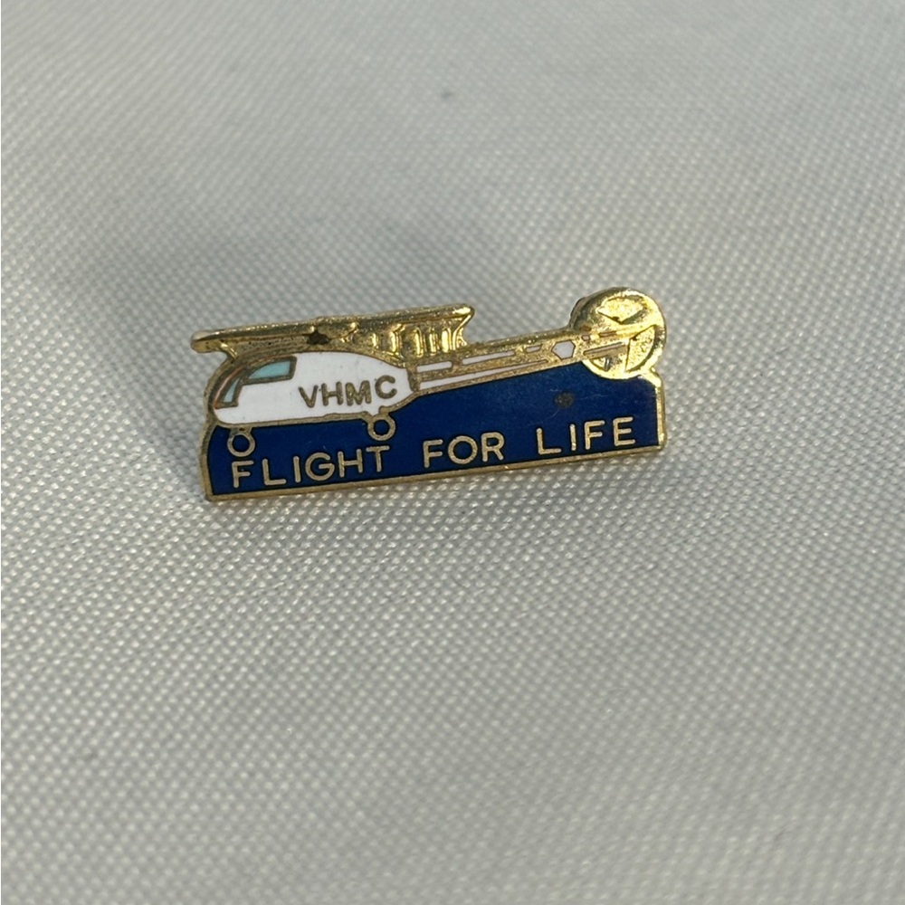 Vintage Gold-Tone Flight For Life Pin